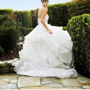 Size 8 wedding dress with custom lace up back
